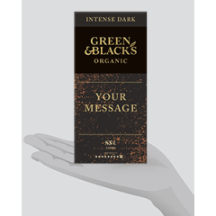 Personalised Green & Black's Organic Dark 85% 90g