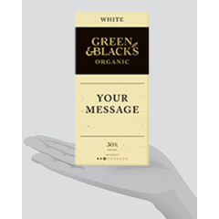 Personalised Green & Black's Organic White 90g