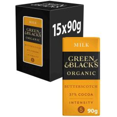 G&B Organic Butterscotch 90g Bar (Box of 15)