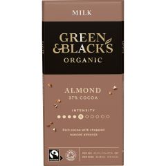 G&B Organic Roasted Almond 90g Bar