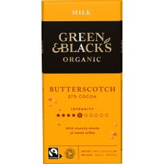 G&B Organic Butterscotch Milk Chocolate Bar 90g