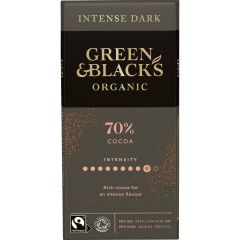 G&B Organic Dark 70% 90g Bar