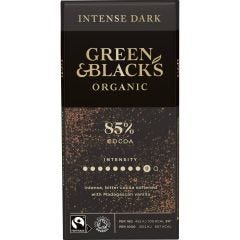 G&B Organic Dark 85% 90g Bar (Box of 15)