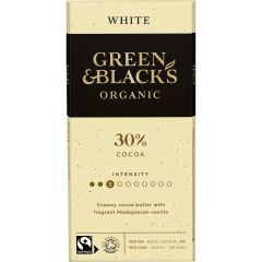 G&B Organic White 90g Bar