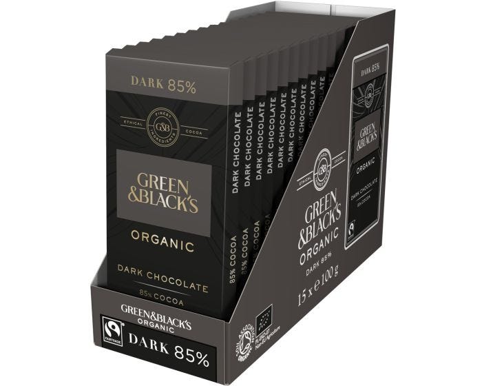 Dark shop chocolate box
